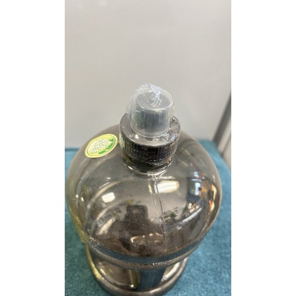 NEW 64oz Reusable Drinking Water Bottle Black Half Gallon Jug Container. USA - Picture 2 of 3